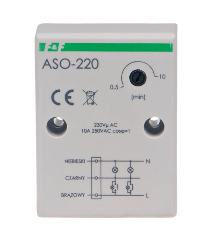 Automat schodowy z przyłączem kablowym 230V ASO-220 F&F