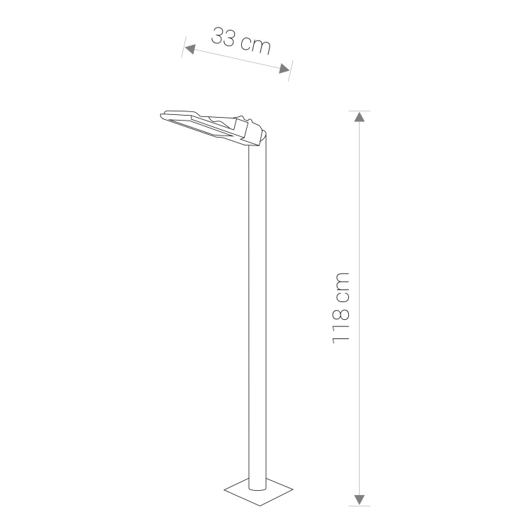 Lampa zewnętrzna Latarnia stojąca PATHWAY LED S 9420 NOWODVORSKI Lighting 24W nowoczesna oprawa oświetleniowa ogrodowa parkingowa parkowa uliczna masztowa czarna pojedyncza Inspiracje Premium