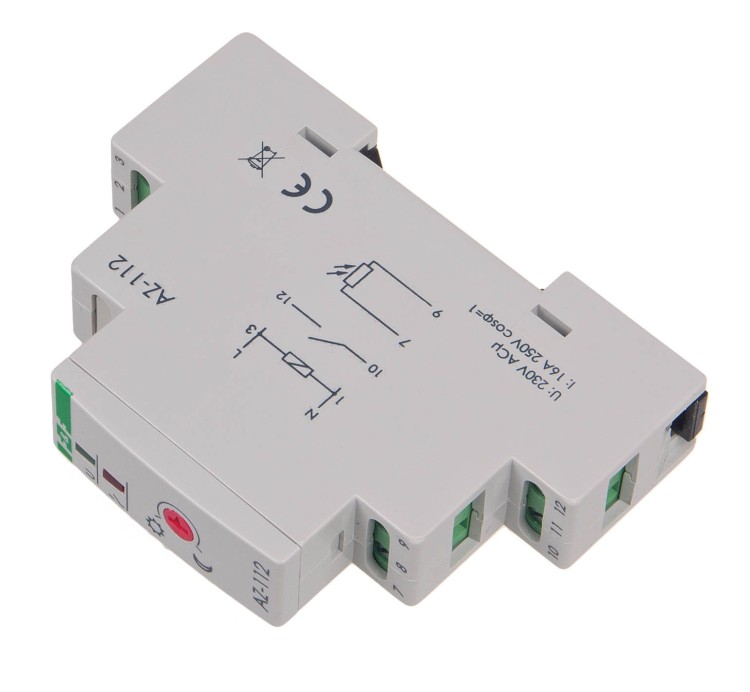 Automat zmierzchowy z sondą zewnętrzną Ø10 mm AZ-112 F&F 16A 230V Zmierzchowy włącznik zestaw