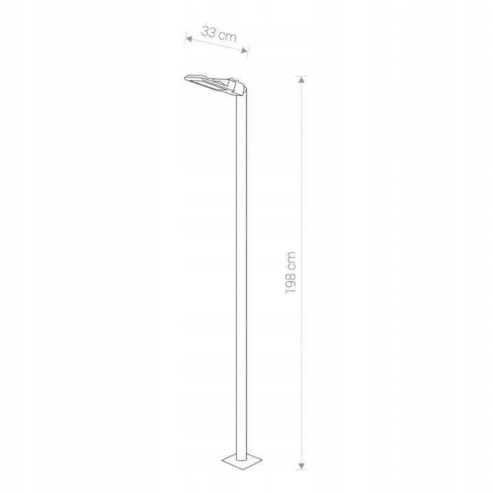 Lampa zewnętrzna Latarnia stojąca PATHWAY LED M 9252 NOWODVORSKI Lighting 24W nowoczesna oprawa oświetleniowa ogrodowa parkingowa parkowa uliczna masztowa czarna pojedyncza Inspiracje Premium