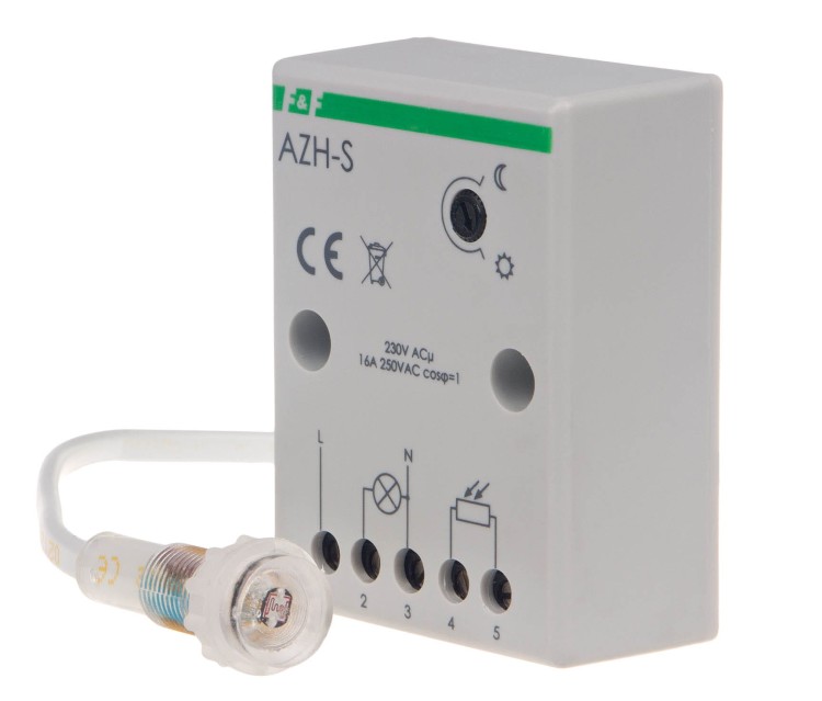 Automat zmierzchowy z zewnętrzną sondą hermetyczną AZ; 230V AZH-S F&F
