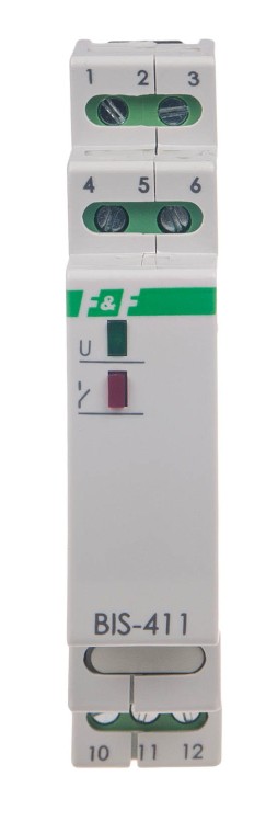Przekaźnik bistabilny BIS-411, montaż na szynie DIN BIS-411 F&F