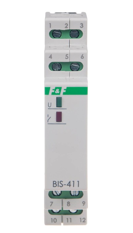 Przekaźnik bistabilny 9÷30 V AC/DC 2Z BIS-411 2Z 24V, montaż na szynie DIN BIS-411-2Z-24V F&F