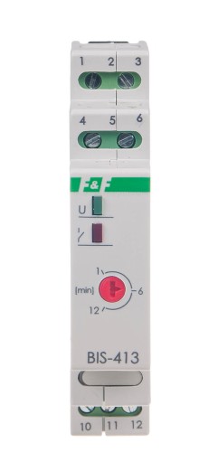Przekaźnik bistabilny z wyłącznikiem czasowym,  na szynę DIN BIS-413 F&F