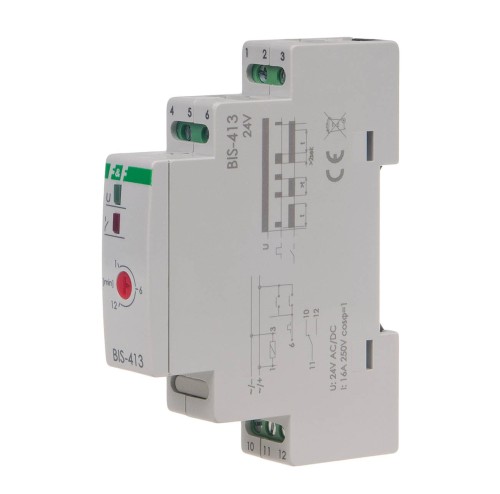 Przekaźnik bistabilny BIS-413 9÷30 V AC/DC BIS-413-24V F&F
