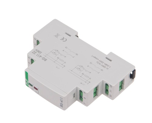 Przekaźnik bistabilny 9÷30 V AC/DC 1R+1Z, montaż na szynie DIN BIS-411-1R1Z-24V F&F
