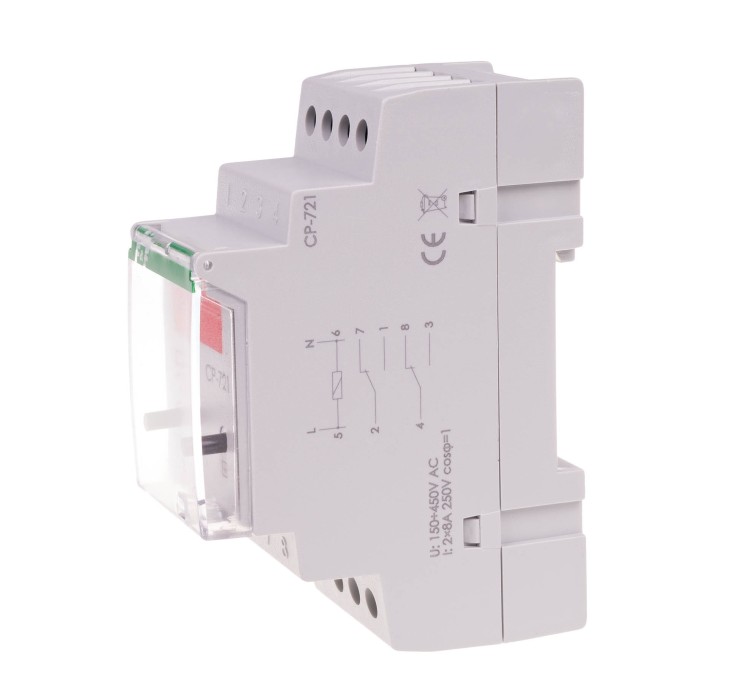 Przekaźnik napięciowy CP-721 z wyświetlaczem, programowalny CP-721 F&F