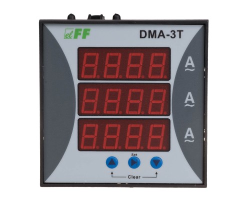 Cyfrowy wskaźnik wartości natężenia prądu, trójfazowy DMA-3T DMA-3T F&F