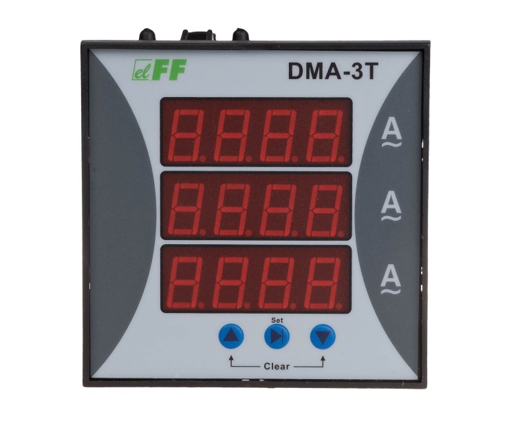 Cyfrowy wskaźnik wartości natężenia prądu, trójfazowy DMA-3T DMA-3T F&F