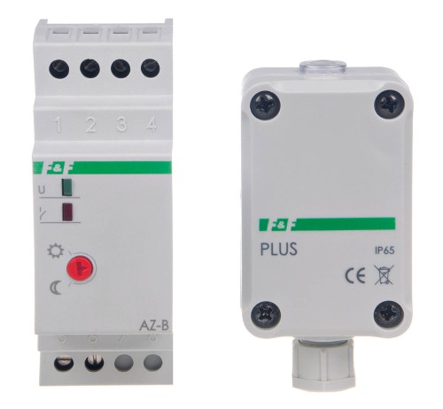 Automat zmierzchowy 16A U=12-264AC/DC, montaż na szynie DIN z sondą AZ-PLUS AZ-B-PLUS-UNI F&F