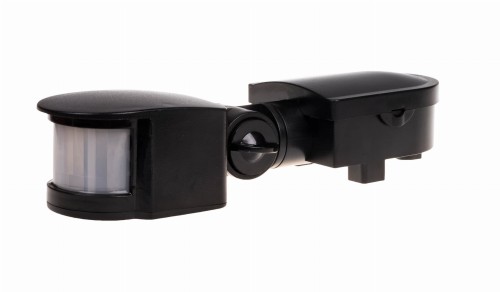 Czujnik detektor ruchu DR-05 czarny 180°, 230V AC DR-05B F&F
