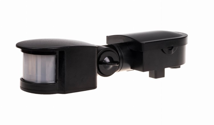 Czujnik detektor ruchu DR-05 czarny 180°, 230V AC DR-05B F&F