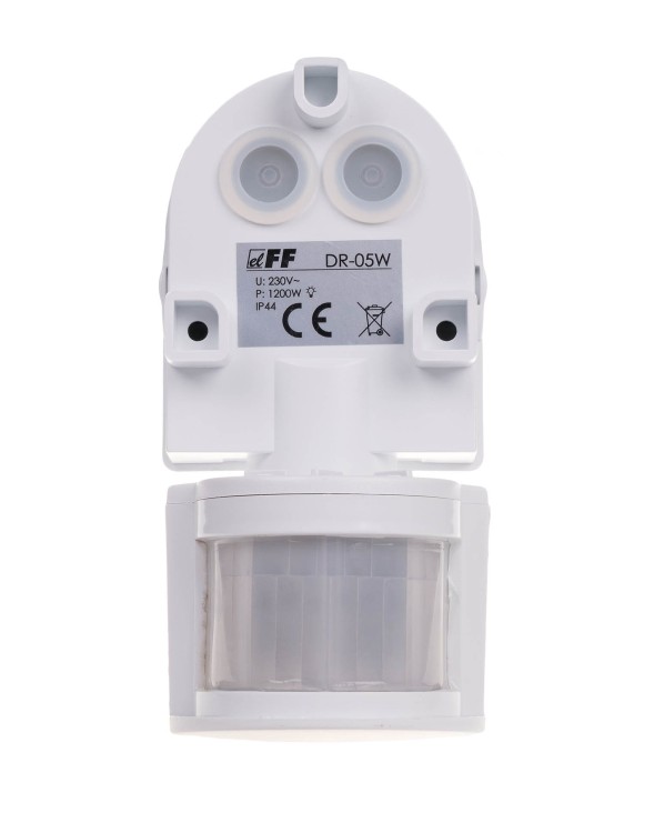 Czujnik detektor ruchu DR-05 biały 180° 230V AC DR-05W F&F