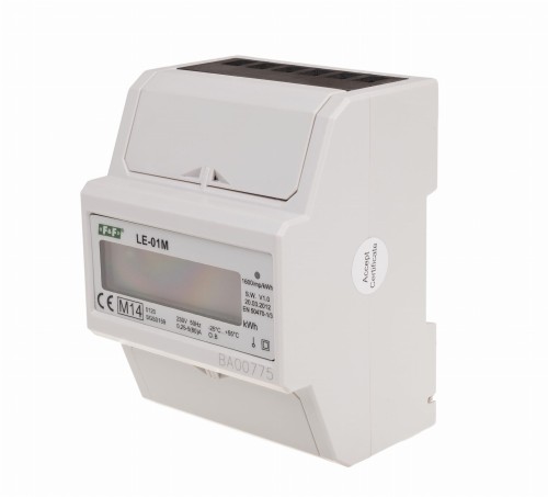 Licznik energii elektrycznej MODBUS RS-485 - jednofazowy LE-01M; MID LE-01M F&F