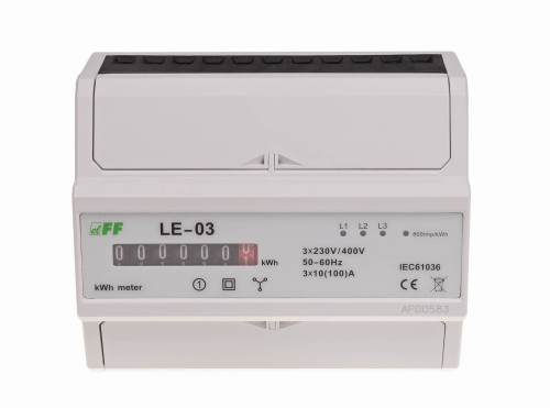 Licznik energii elektrycznej - trójfazowy LE-03 F&F