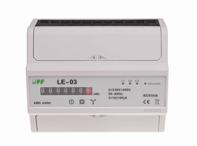 Licznik energii elektrycznej - trójfazowy LE-03 F&F