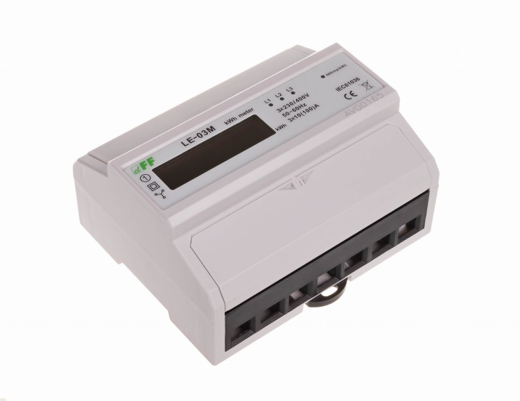 Licznik energii elektrycznej MODBUS RS-485 -trójfazowy LE-03M; MID LE-03M F&F