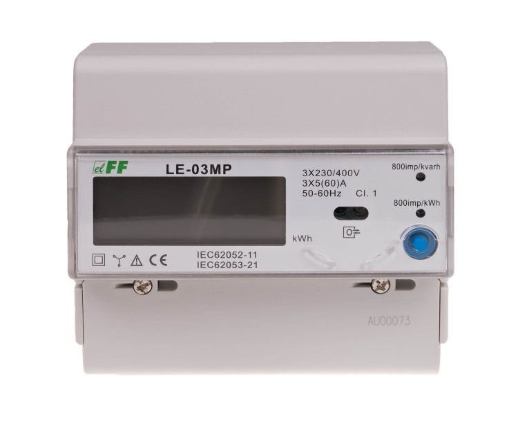 Licznik energii elektrycznej MODBUS RS-485 -trójfazowy LE-03MP LE-03MP F&F