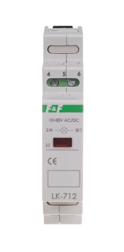 Lampka kontrolna zasilania - jednofazowa LK-712 G 30÷130V LK-712G-30-130V F&F