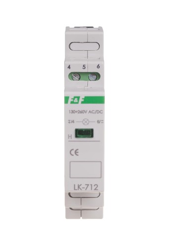 Lampka kontrolna zasilania - jednofazowa LK-712 G 5÷10V LK-712G-5-10V F&F
