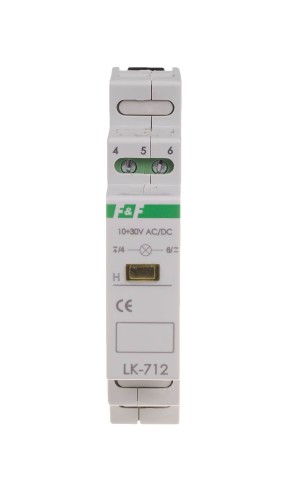 Lampka kontrolna zasilania - jednofazowa LK-712 Y 5÷10V LK-712Y-5-10V F&F