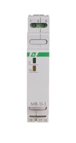 Przetwornik pomiaru natężenia prądu, jednofazowy, z wyjściem MODBUS RTU MAX-MB-1I-1-5A F&F