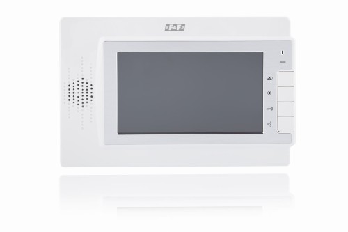 Monitor: monitor 7" kolorowy, sterowanie napędem bramy, biały + zasilacz 14,5V 19W MK-04W F&F