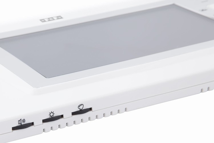 Monitor: monitor 7" kolorowy, sterowanie napędem bramy, biały + zasilacz 14,5V 19W MK-04W F&F