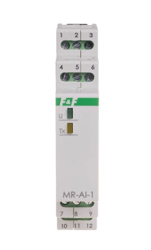 Moduł rozszerzeń WEJŚĆ analogowych, z wyjściem MODBUS RTU, 1 moduł MAX-MR-AI-1 F&F