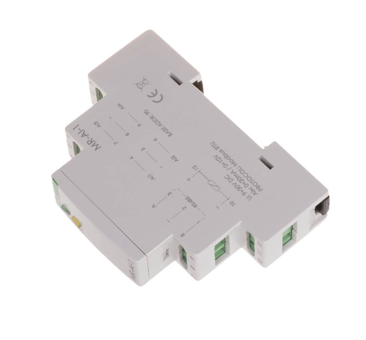 Moduł rozszerzeń WEJŚĆ analogowych, z wyjściem MODBUS RTU, 1 moduł MAX-MR-AI-1 F&F