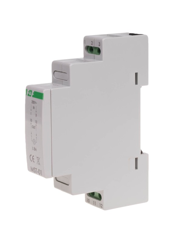 "soft start" do lamp halogenowych, 230V, 8A, 1 moduł MST-01 F&F