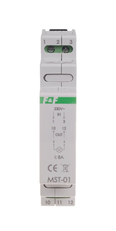 "soft start" do lamp halogenowych, 230V, 8A, 1 moduł MST-01 F&F