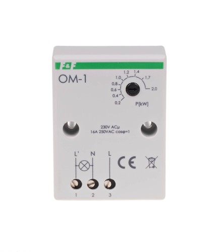 Ogranicznik mocy, montaż natablicowy OM-1 F&F
