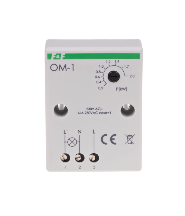 Ogranicznik mocy, montaż natablicowy OM-1 F&F