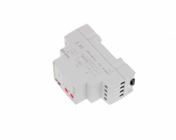 Ogranicznik poboru mocy z funkcja automatu schodowego, montaż na szynie DIN OMS-635 F&F