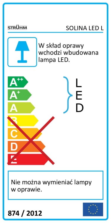 Lampa ogrodowa elewacyjna oprawa zewnętrzna Kinkiet zewnętrzny z podświetlanym numerem domu SOLINA LED L 8W GREY 4000K 03686 Struhm Ideus IP54 hermetyczna prostokąt na budynek oświetlenie zewnętrzne szara