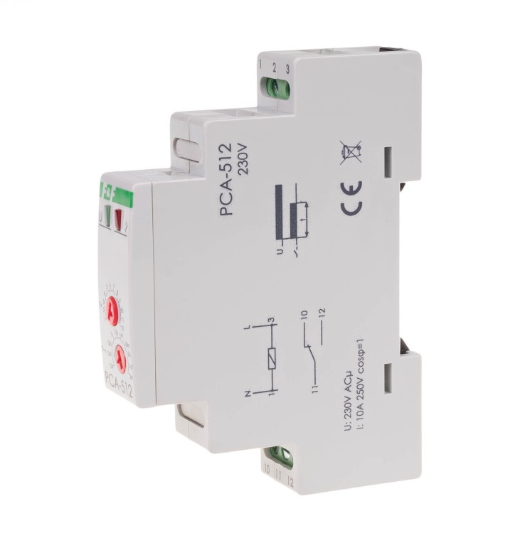 Przekaźnik czasowy awersyjny, styki: 1NO/NC 230V PCA-512 F&F