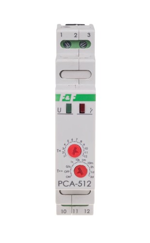 Przekaźnik czasowy awersyjny, styki: 1NO/NC 230V PCA-512 F&F