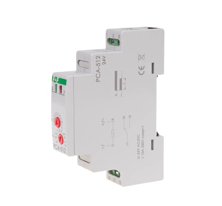 Przekaźnik czasowy awersyjny, styki: 1NO/NC 24V PCA-512-24V F&F