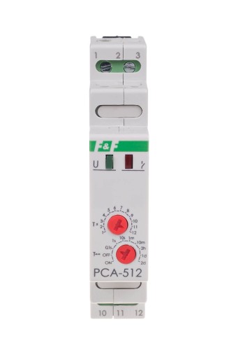 Przekaźnik czasowy awersyjny, styki: 1NO/NC 24V PCA-512-24V F&F