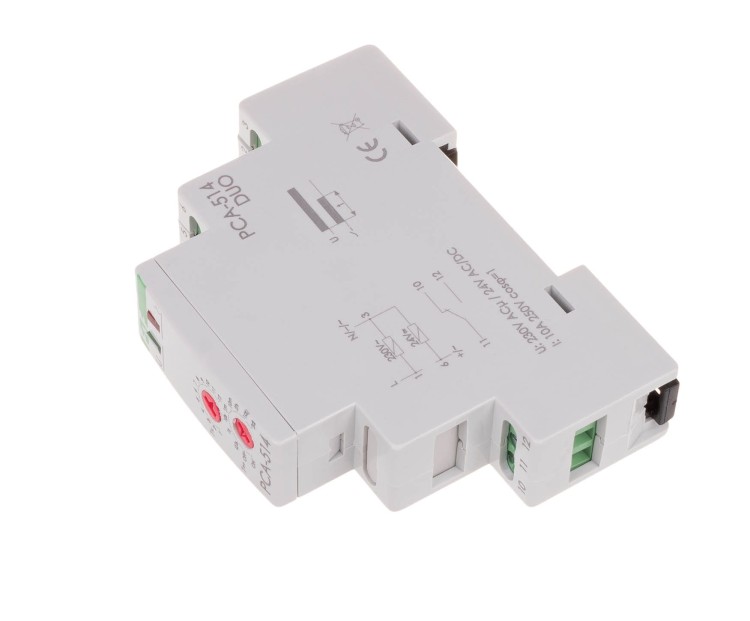 Jednofunkcyjny-awersyjny, styki: 1NO/NC , U=230 i 24V, I=10A, 1 moduł PCA-514DUO F&F