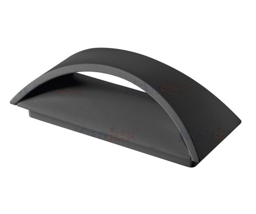 Lampa ogrodowa elewacyjna Kinkiet Zewnętrzny Nowoczesny BISO LED EL 8W-GR 29260 Kanlux IP54 aluminium metalowa oprawa na budynek dwustronna oświetlenie zewnętrzne szara szary grafitowy