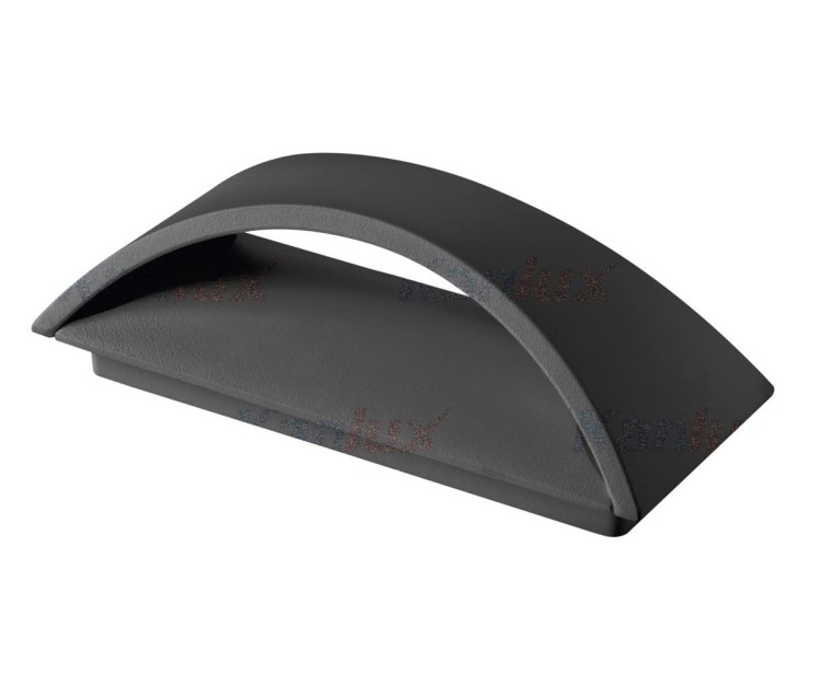 Lampa ogrodowa elewacyjna Kinkiet Zewnętrzny Nowoczesny BISO LED EL 8W-GR 29260 Kanlux IP54 aluminium metalowa oprawa na budynek dwustronna oświetlenie zewnętrzne szara szary grafitowy