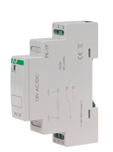 Przekaźnik elektromagnetyczny PK-1P 12 V PK-1P-12V F&F