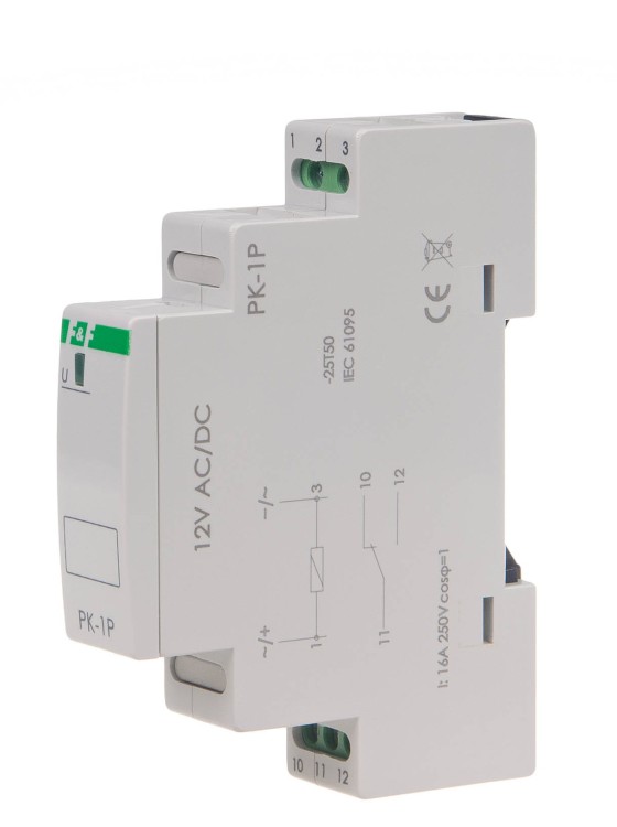 Przekaźnik elektromagnetyczny PK-1P 12 V PK-1P-12V F&F