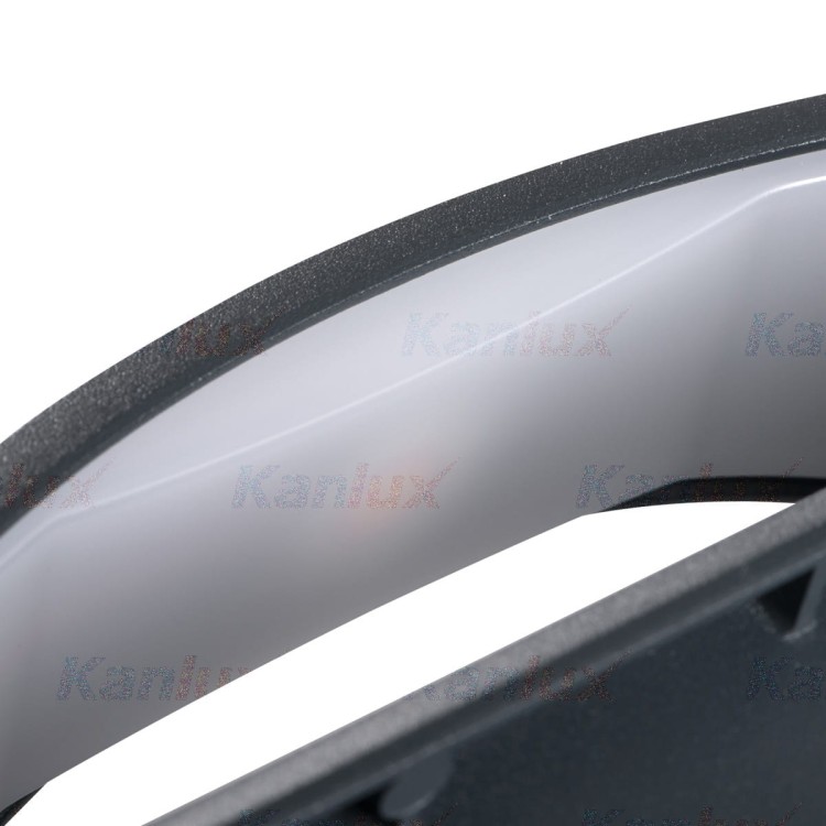 Lampa ogrodowa elewacyjna Kinkiet Zewnętrzny Nowoczesny BISO LED EL 8W-GR 29260 Kanlux IP54 aluminium metalowa oprawa na budynek dwustronna oświetlenie zewnętrzne szara szary grafitowy