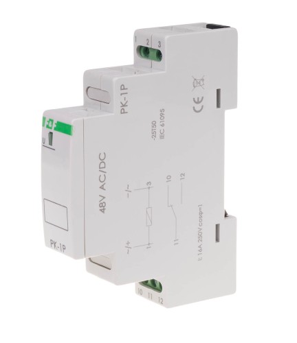 Przekaźnik elektromagnetyczny PK-1P 48 V PK-1P-48V F&F
