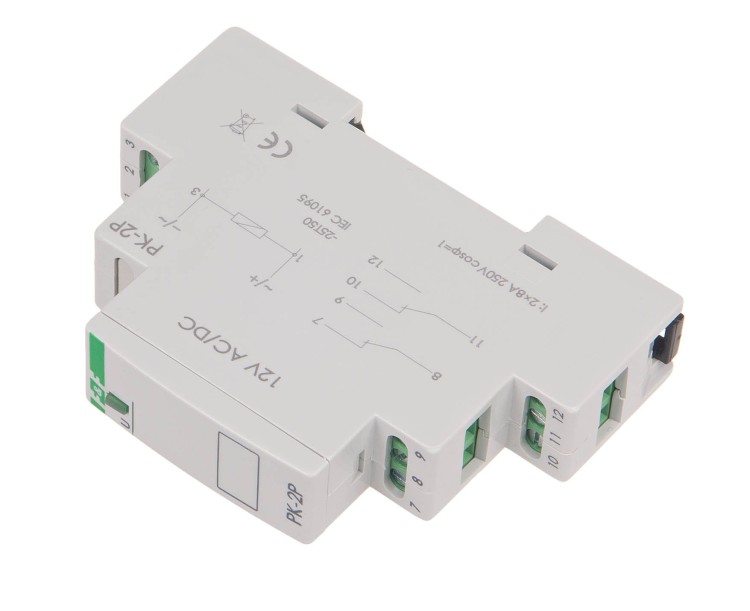 Przekaźnik elektromagnetyczny PK-2P 12 V PK-2P-12V F&F