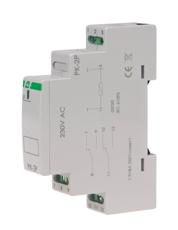 Przekaźnik elektromagnetyczny PK-2P 230 V PK-2P-230V F&F