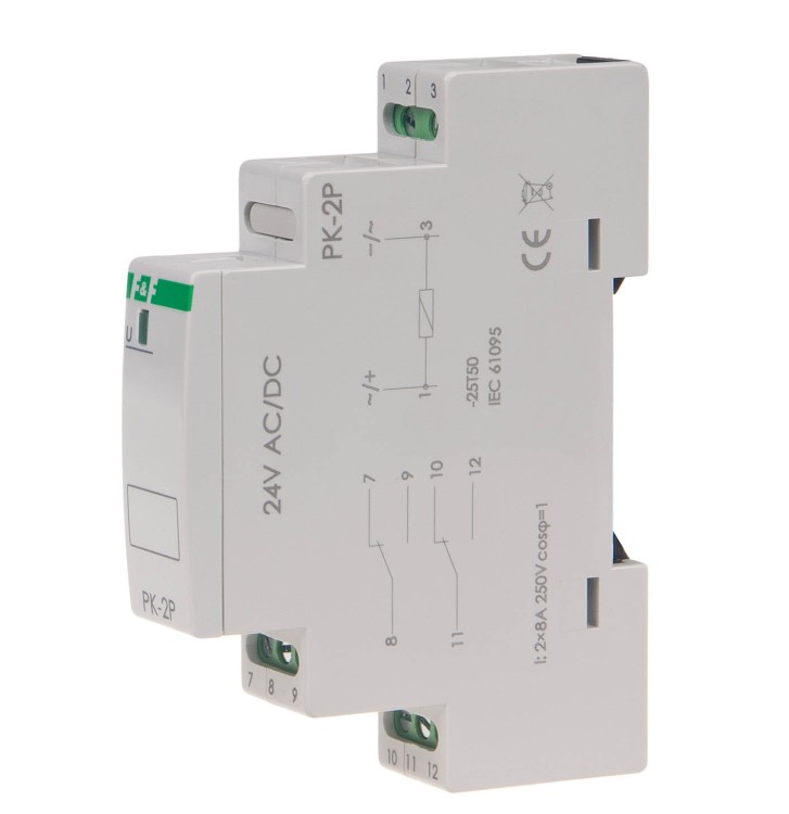 Przekaźnik elektromagnetyczny PK-2P 24 V PK-2P-24V F&F